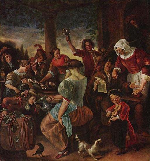 Jan Steen Katzenfamilie Germany oil painting art